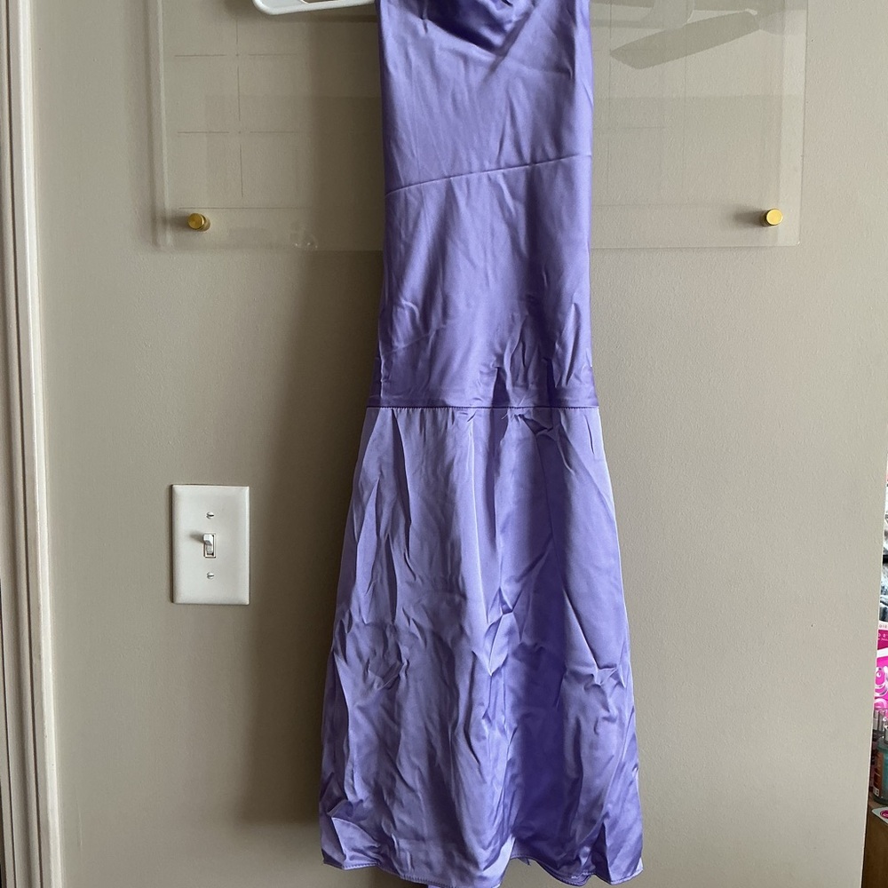 Elegant Purple Mini Dress